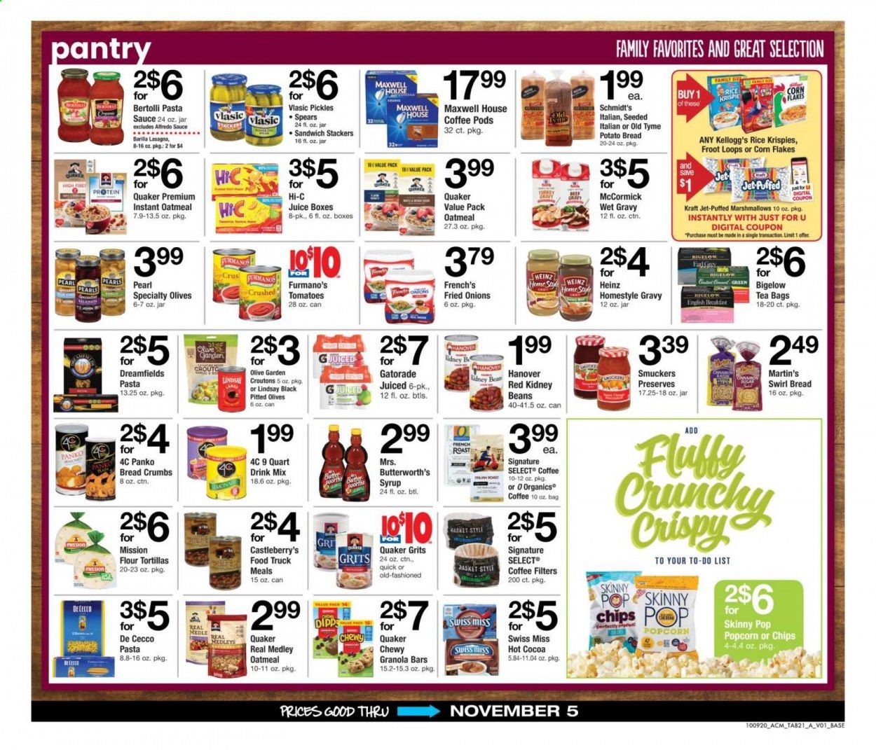 ACME Weekly Ad Flyer October 9 to November 5