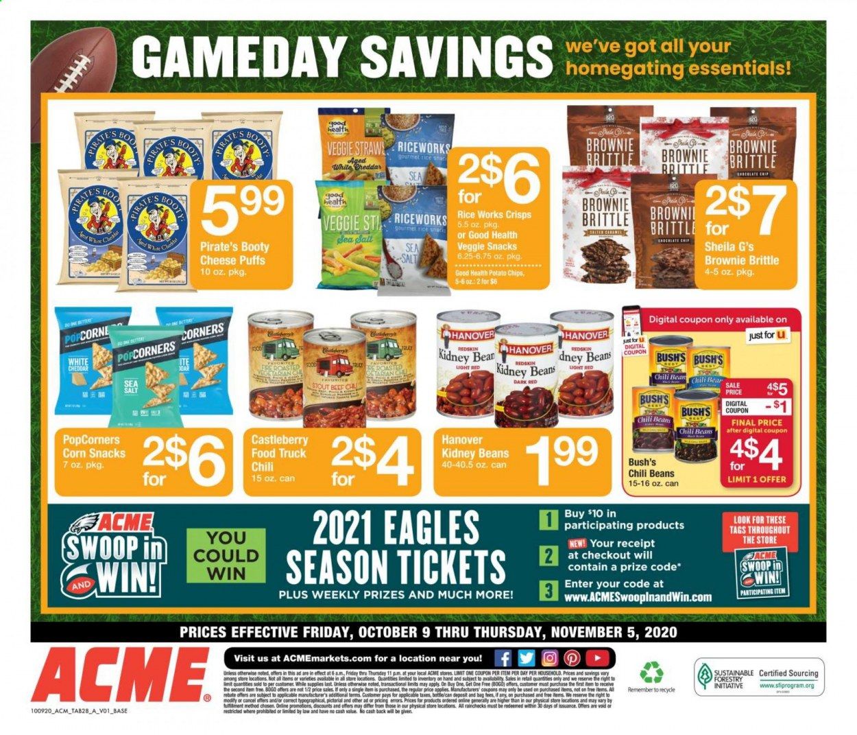 ACME Weekly Ad Flyer October 9 to November 5