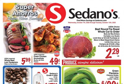 Sedano's Weekly Ad Flyer October 7 to October 13