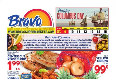 Bravo Supermarkets Weekly Ad Flyer October 9 to October 15