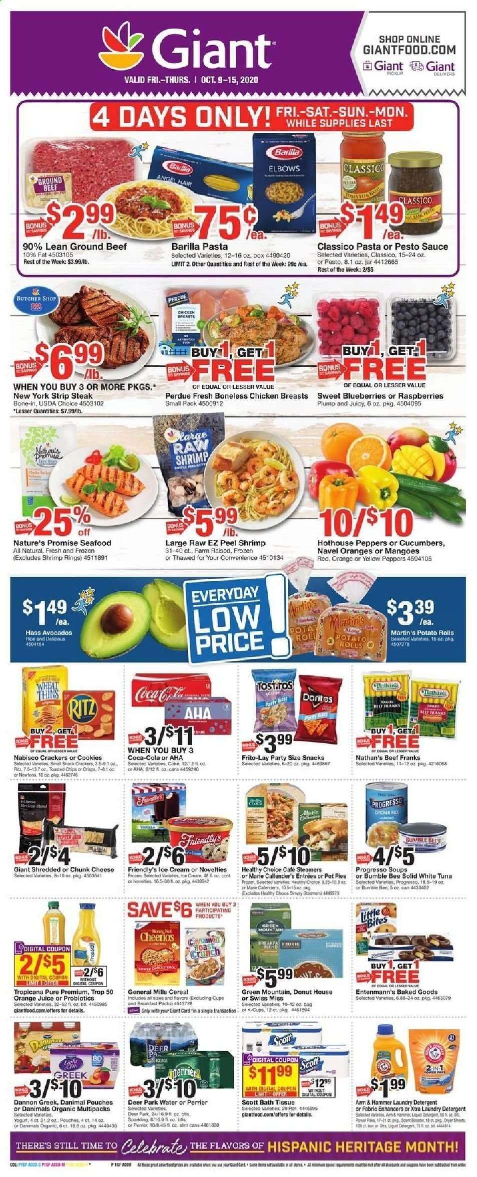 Giant Food Weekly Ad Flyer October 9 to October 15