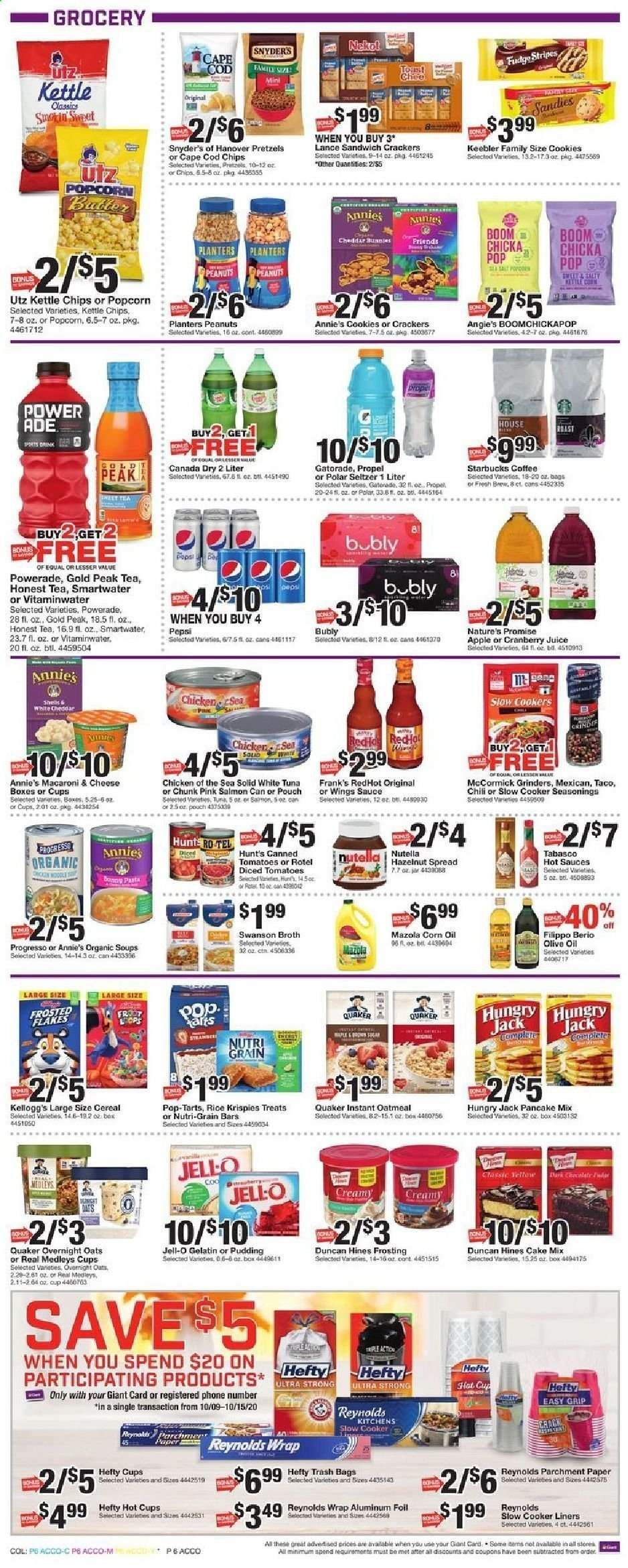Giant Food Weekly Ad Flyer October 9 to October 15