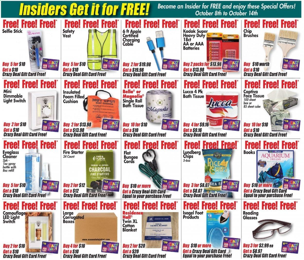 Ocean State Job Lot Weekly Ad Flyer October 8 to October 14