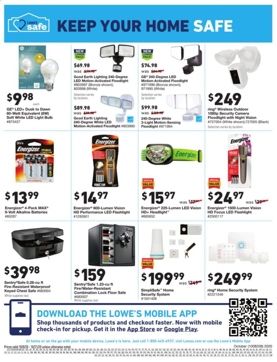 Lowe's Weekly Ad Flyer October 8 to October 21