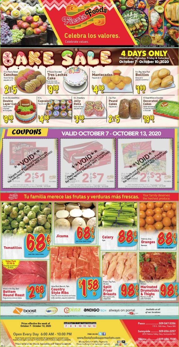 Fiesta Foods SuperMarkets Weekly Ad Flyer October 7 to October 13