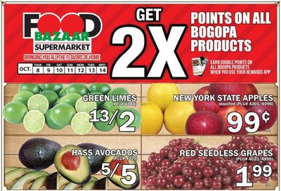 Food Bazaar Weekly Ad Flyer October 8 to October 14