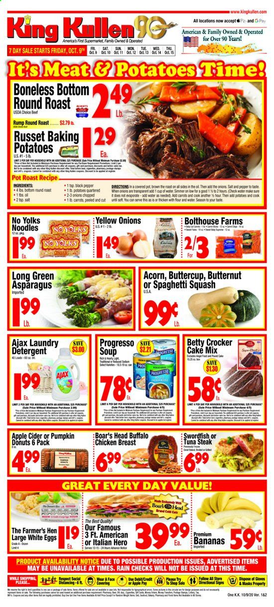 King Kullen Weekly Ad Flyer October 9 to October 15