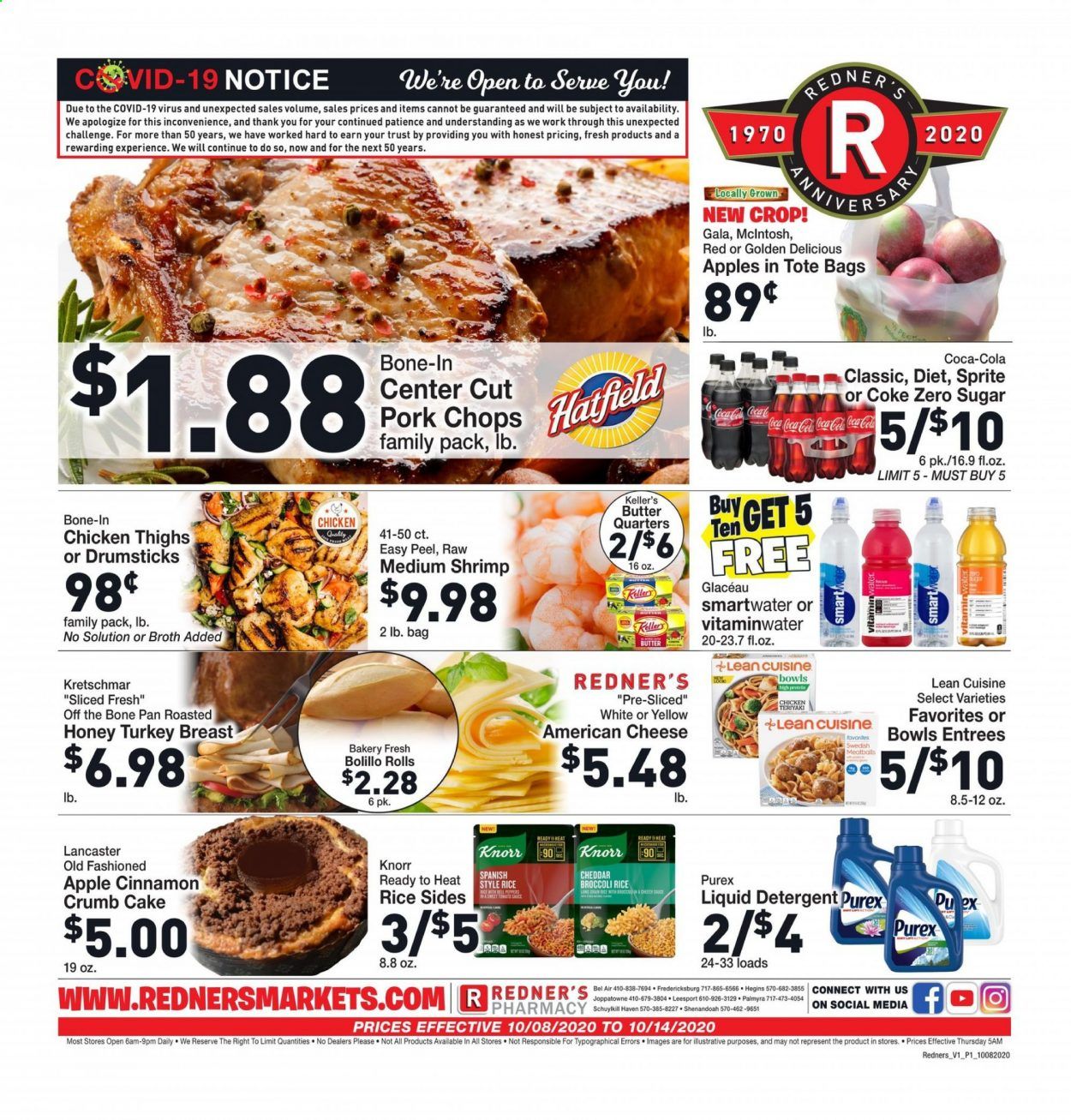 Redner's Markets Weekly Ad Flyer October 8 to October 14