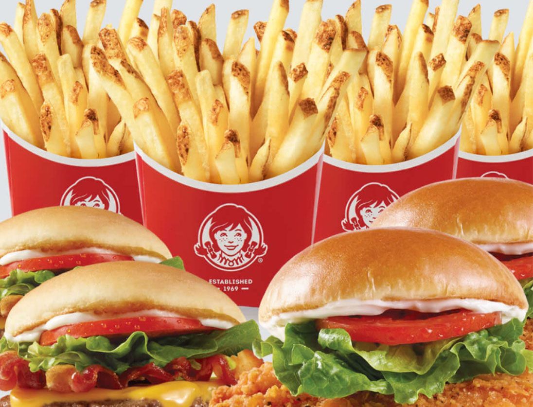 $15 Feed the Fam Deal with 2 Spicy Chicken Sandwiches, 4 Small Fries and 2 Jr. Bacon Chesseburgers at Wendy’s $15 Feed the Fam Deal with 2 Spicy Chicken Sandwiches, 4 Small Fries and 2 Jr. Bacon Chesseburgers at Wendy’s