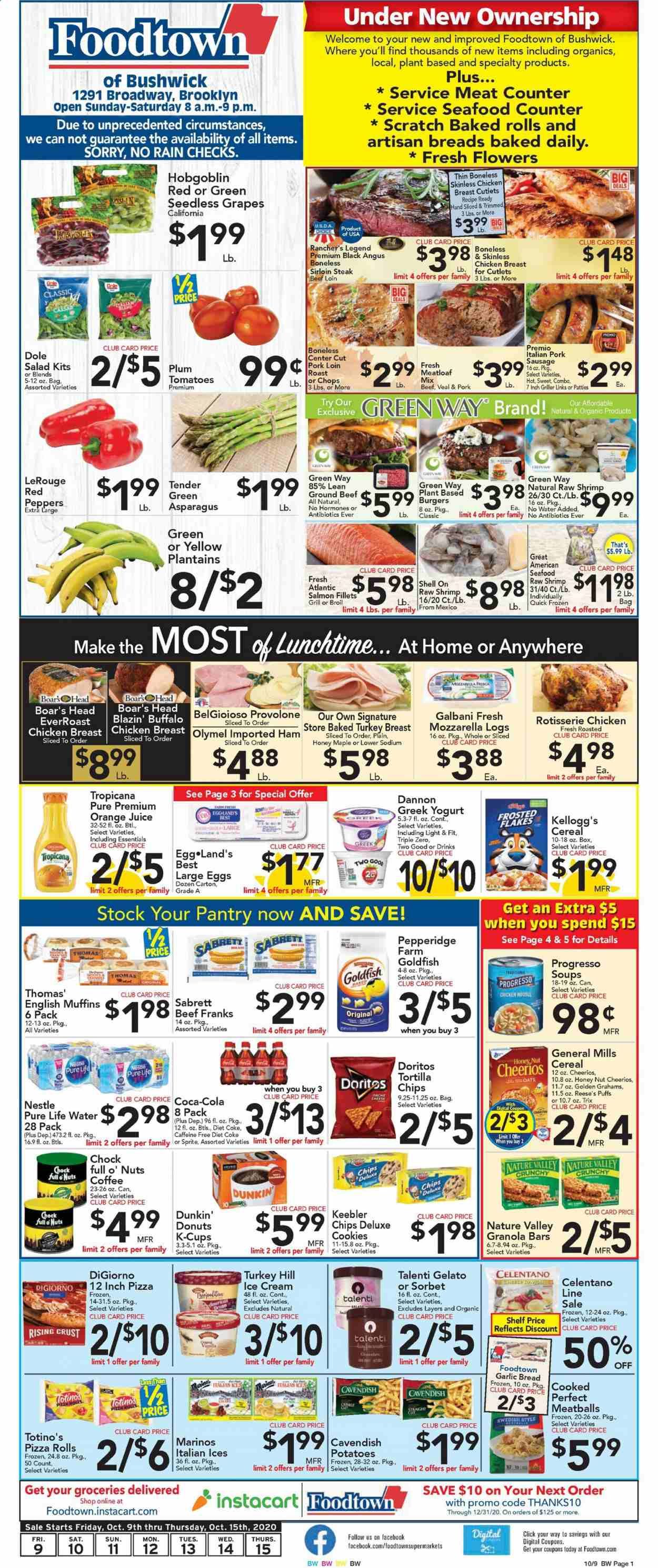 Foodtown Weekly Ad Flyer October 9 to October 15