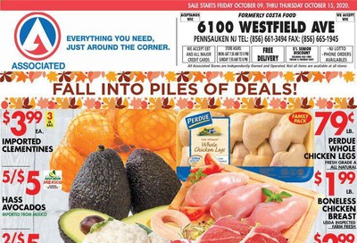 Associated Supermarkets Weekly Ad Flyer October 9 to October 15