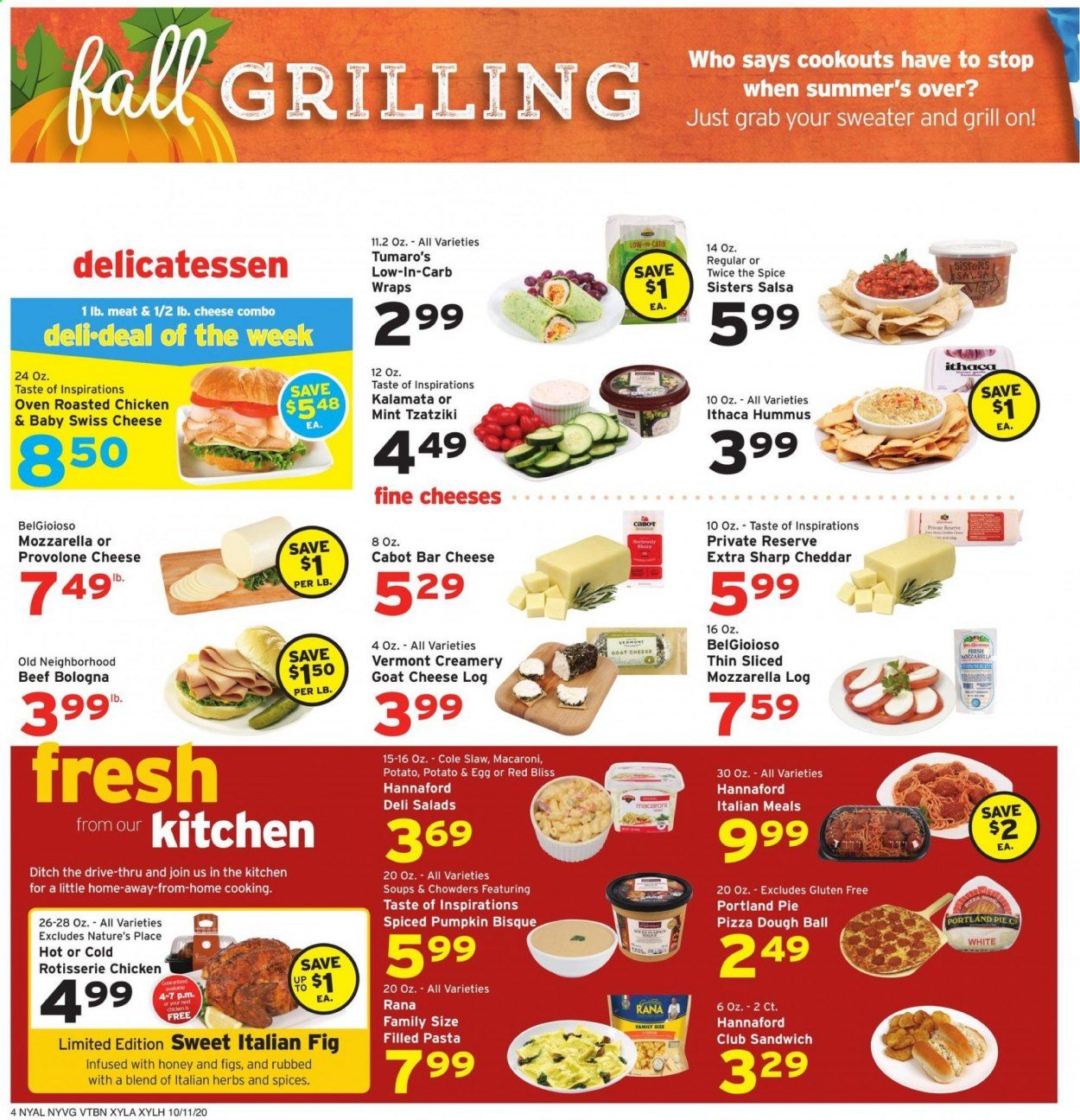 Hannaford (NY) Weekly Ad Flyer October 11 to October 17