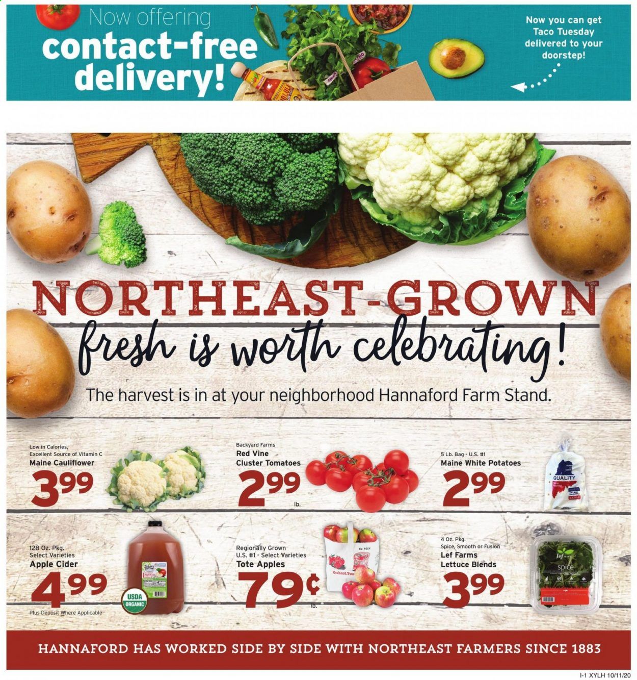Hannaford (NY) Weekly Ad Flyer October 11 to October 17