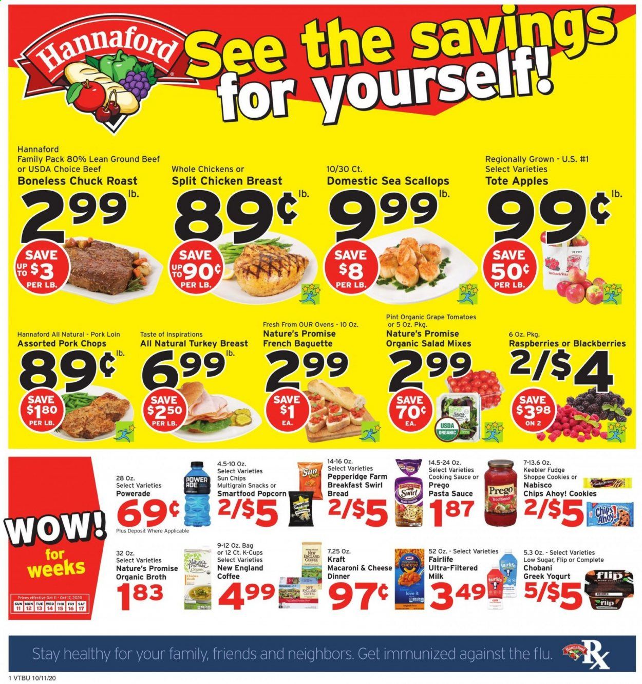 Hannaford (VT) Weekly Ad Flyer October 11 to October 17