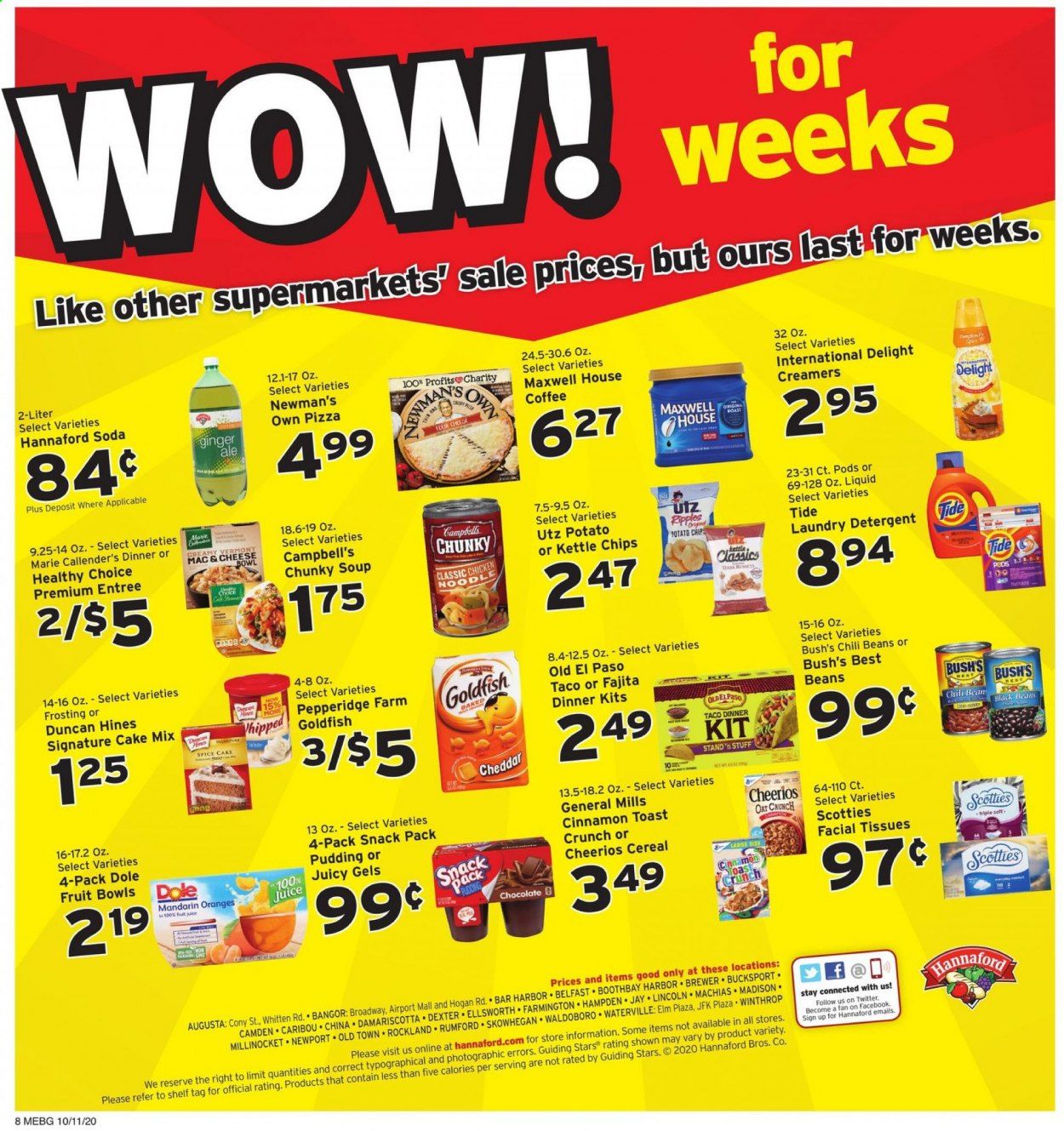 Hannaford (ME) Weekly Ad Flyer October 11 to October 17