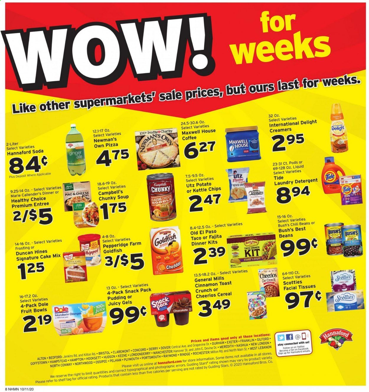 Hannaford (NH) Weekly Ad Flyer October 11 to October 17