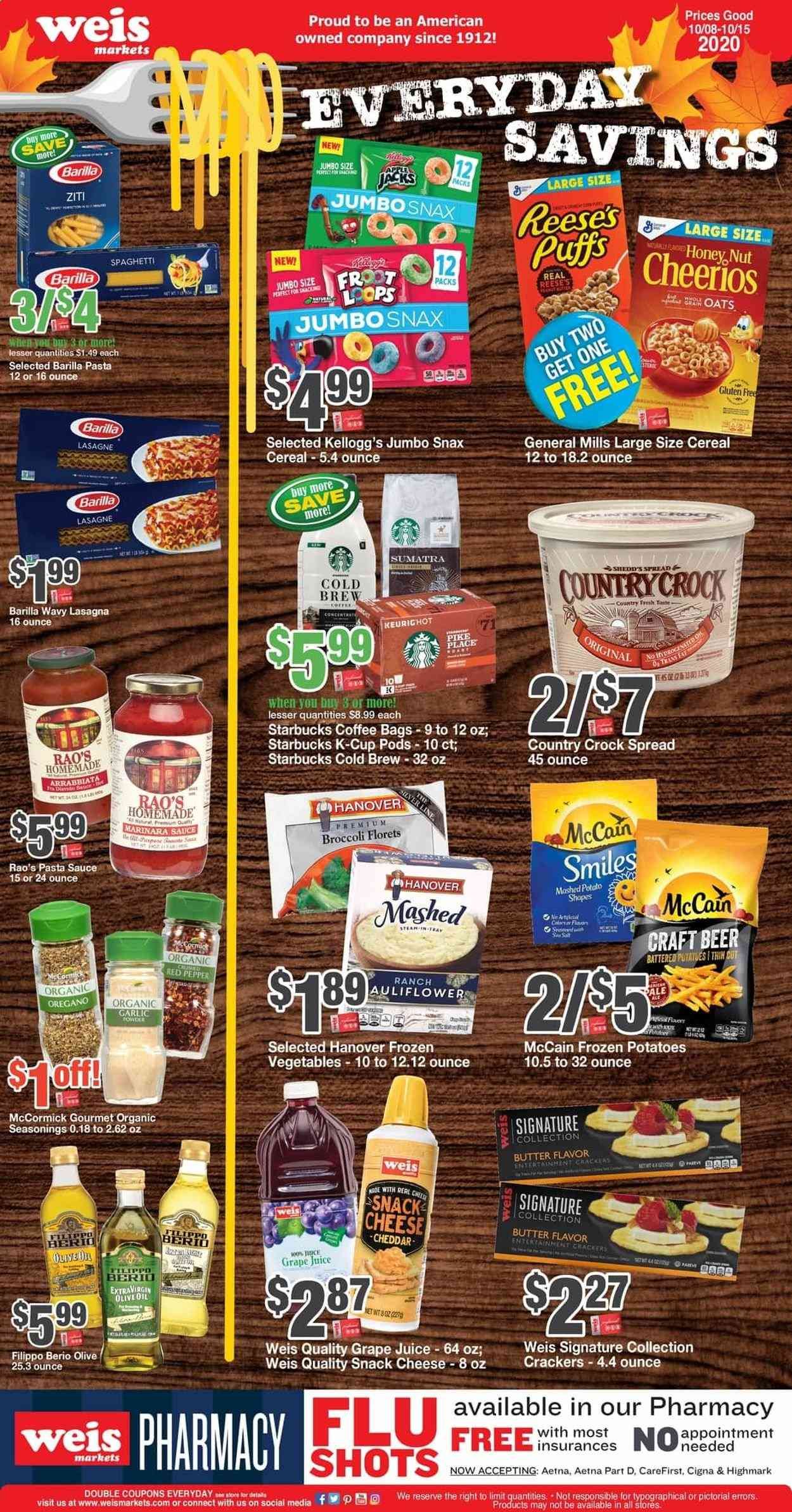 Weis Weekly Ad Flyer October 8 to October 15