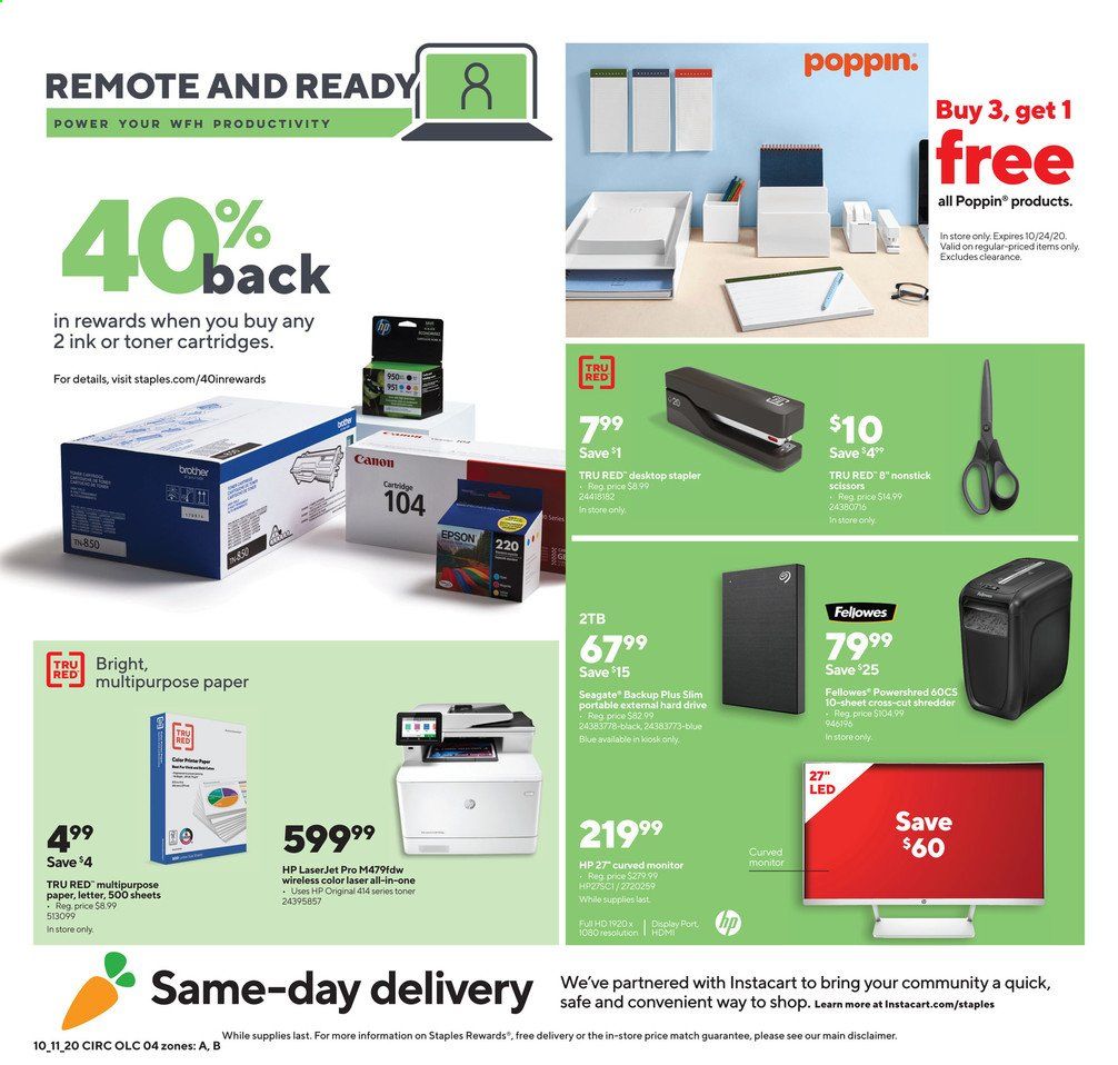Staples Weekly Ad Flyer October 11 to October 17