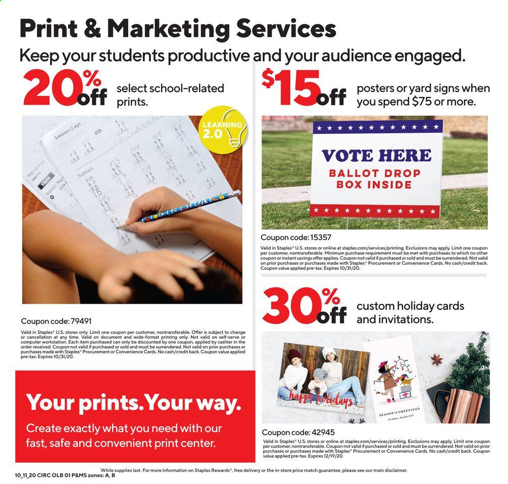 Staples Weekly Ad Flyer October 11 to October 17