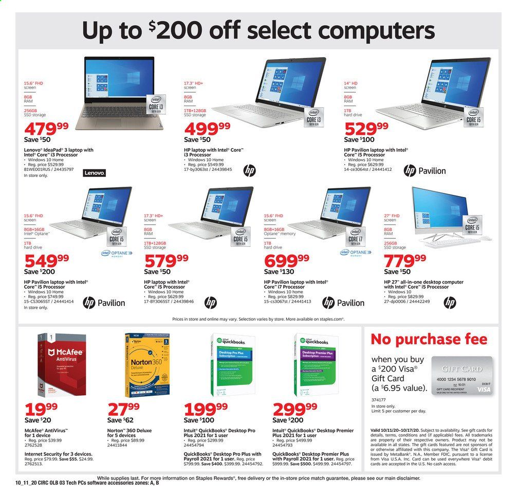 Staples Weekly Ad Flyer October 11 to October 17