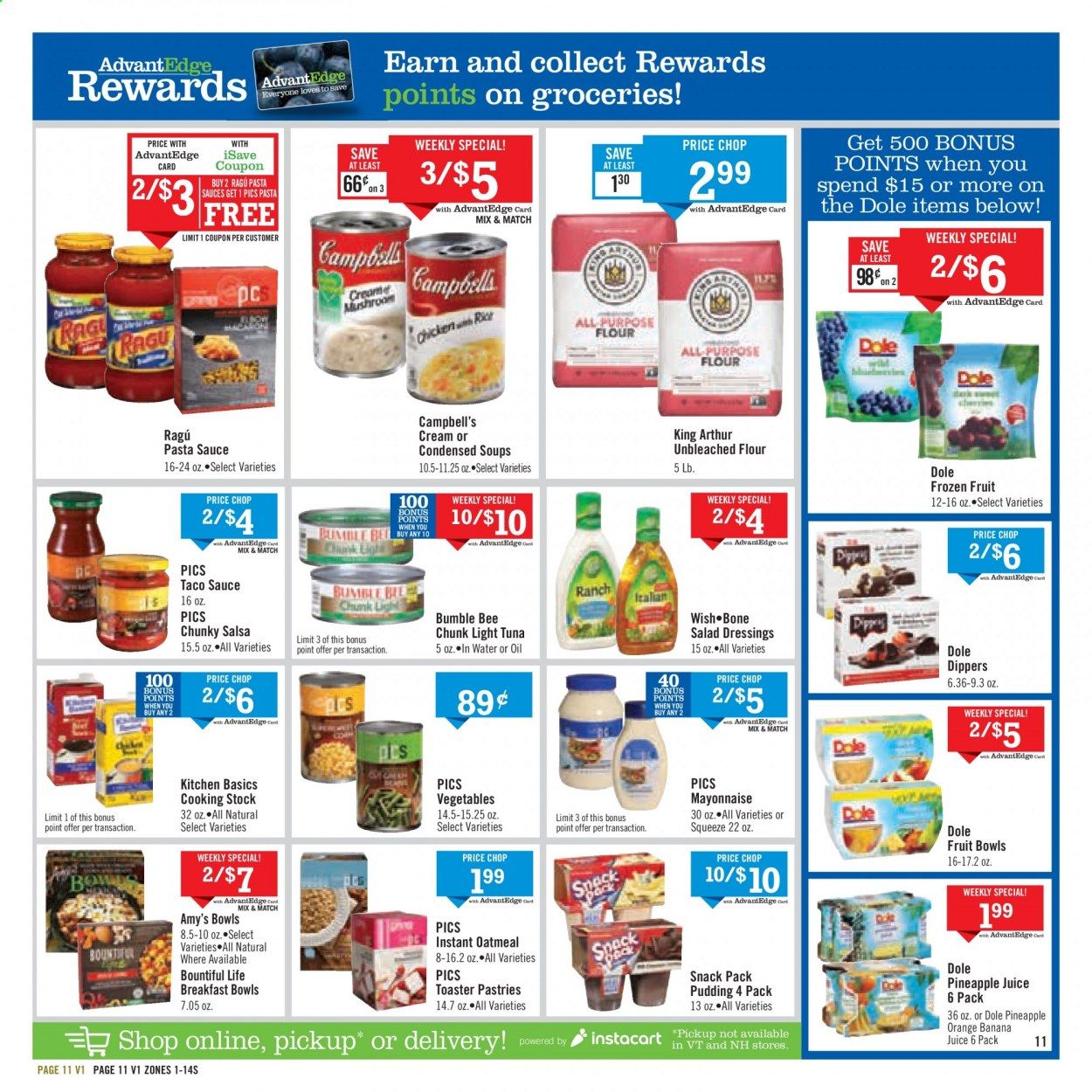 Price Chopper (VT) Weekly Ad Flyer October 11 to October 18