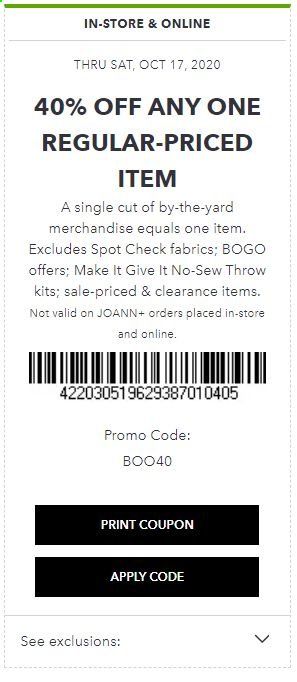 JOANN Weekly Ad Flyer October 11 to October 17
