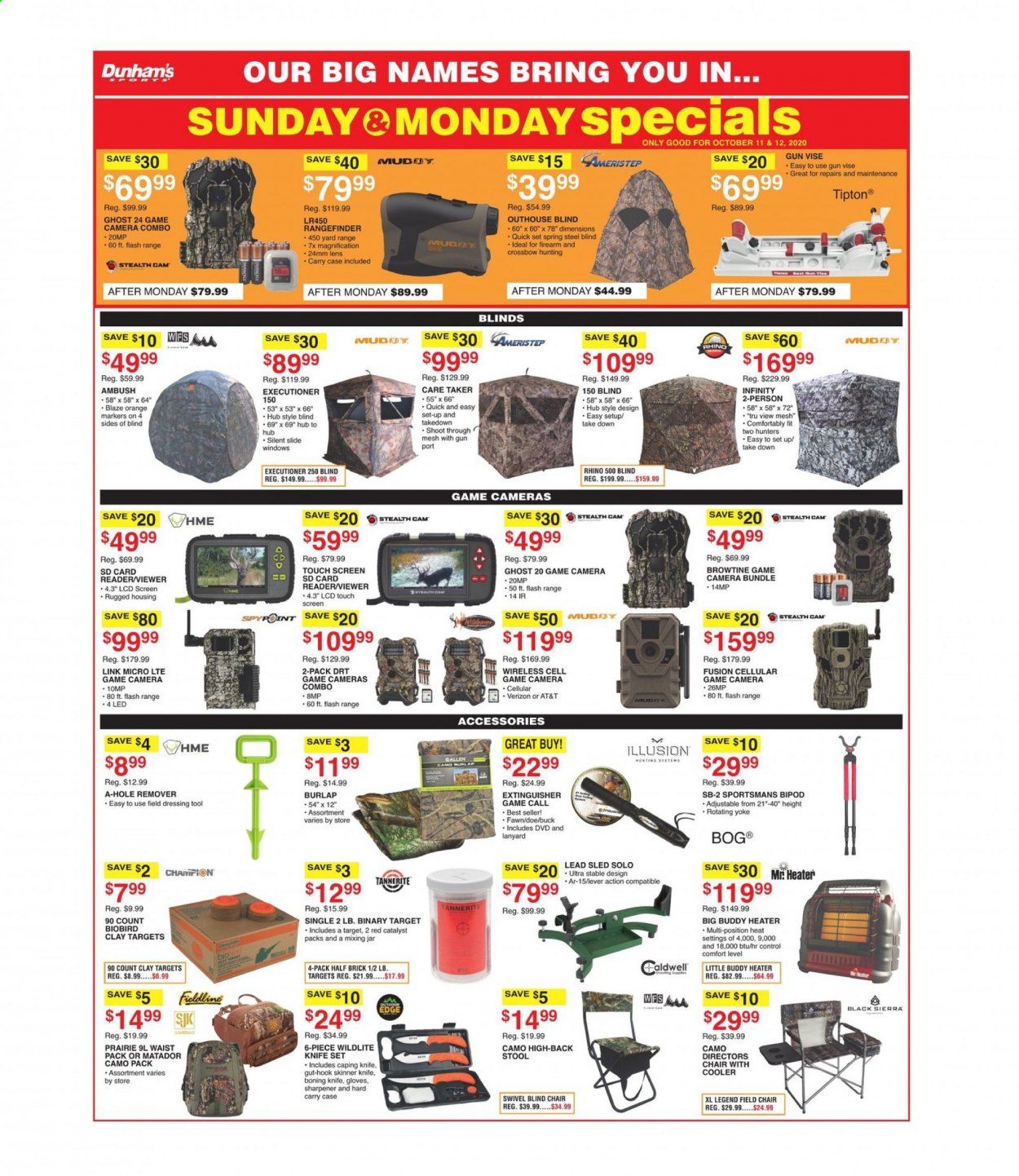 Dunham's Sports Weekly Ad Flyer October 10 to October 15