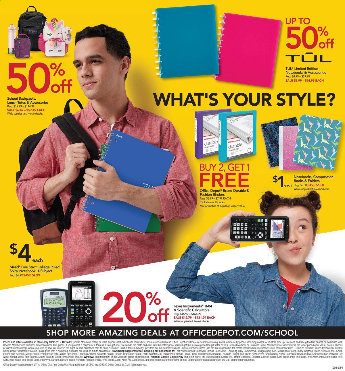 Office DEPOT Weekly Ad Flyer October 11 to October 17