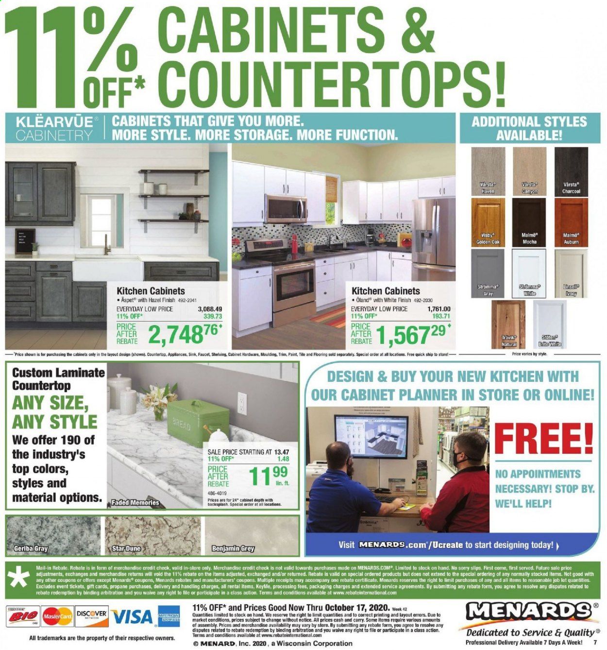 Menards Weekly Ad Flyer October 11 to October 17
