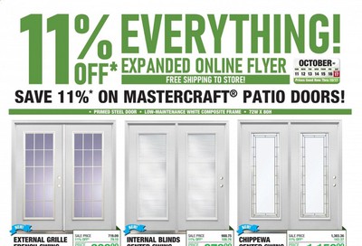 Menards Weekly Ad Flyer October 11 to October 17