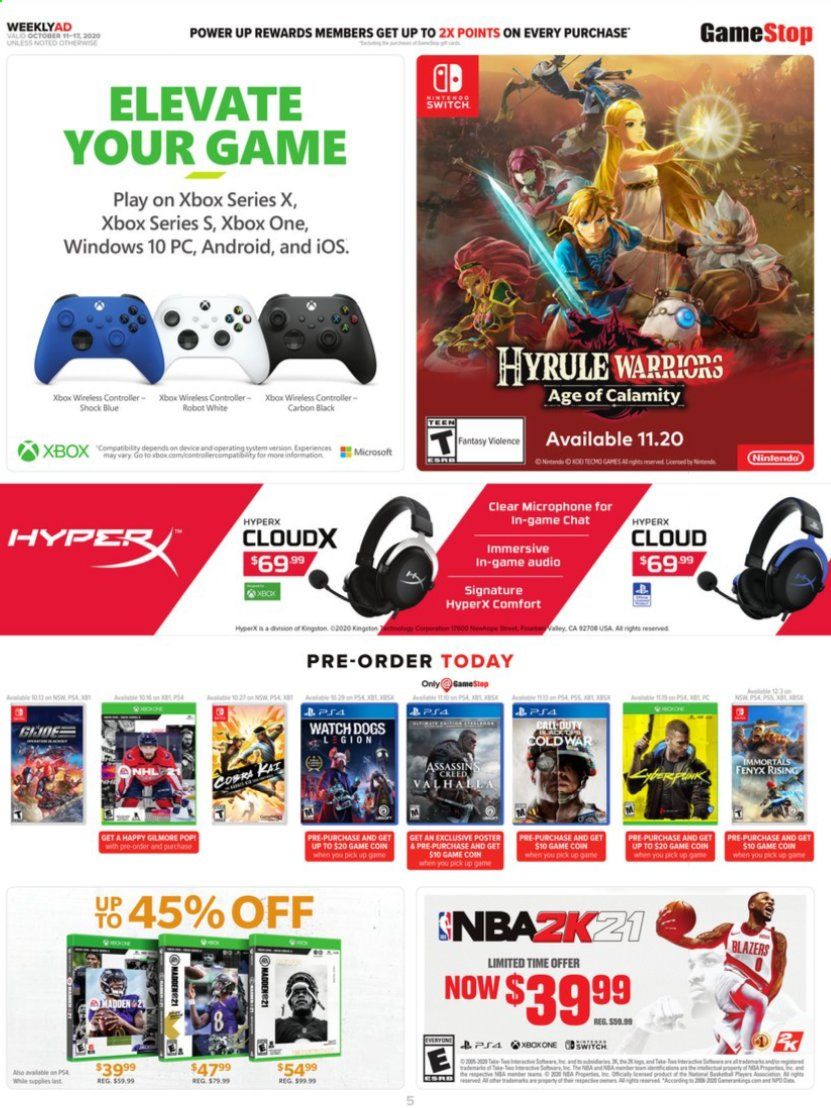GameStop Weekly Ad Flyer October 11 to October 17