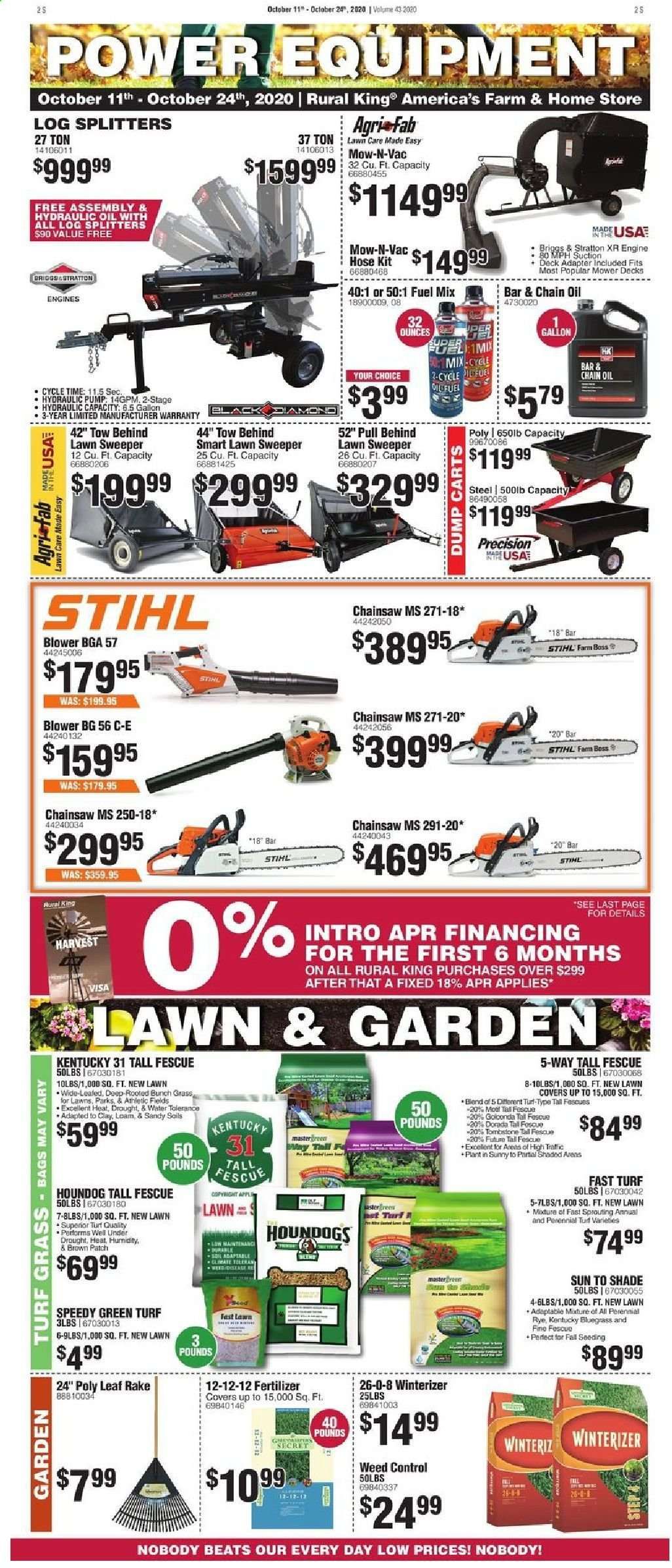 Rural King Weekly Ad Flyer October 11 to October 24