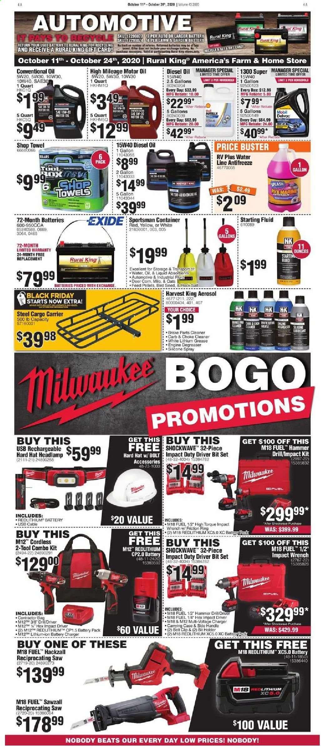 Rural King Weekly Ad Flyer October 11 to October 24