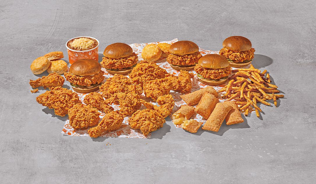 Popeyes Offers New Family Feasts Featuring Chicken Sandwiches, Biscuits, Fries, Pies & More Popeyes Offers New Family Feasts Featuring Chicken Sandwiches, Biscuits, Fries, Pies & More