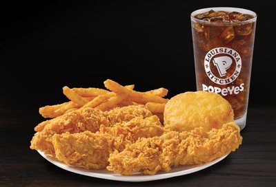 $6.00 3 Chicken Tenders Combo Online Offer Introduced Exclusively at Popeyes 