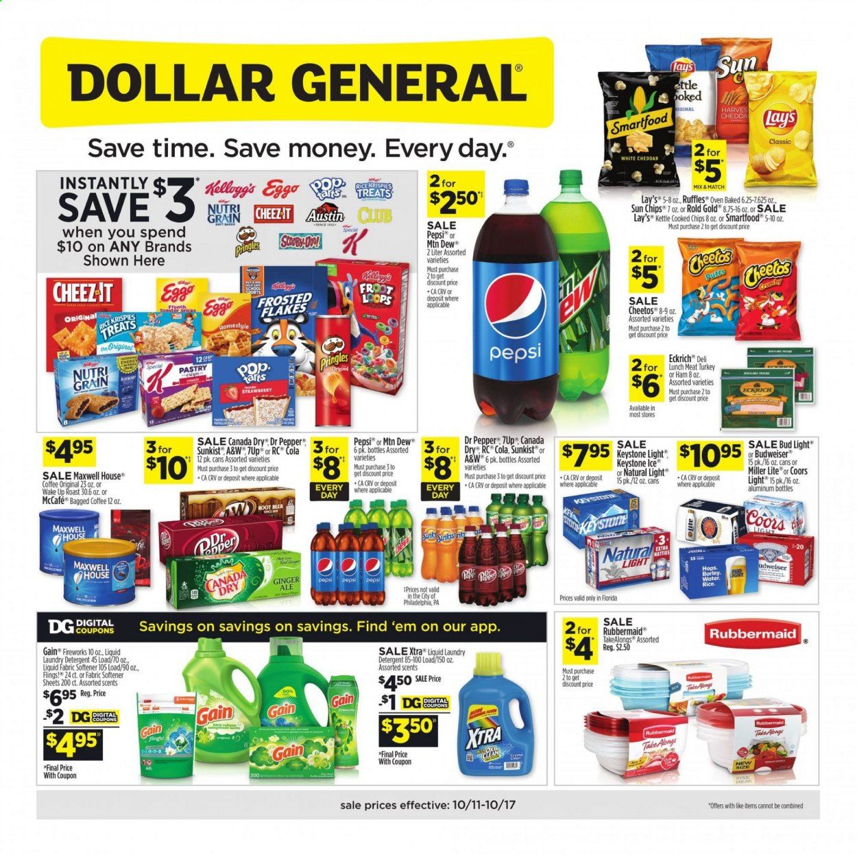 Dollar General (FL) Weekly Ad Flyer October 11 to October 17