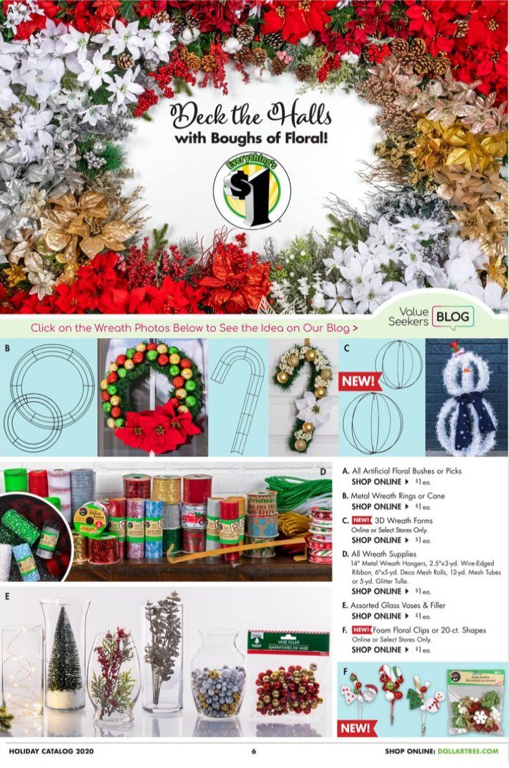 Dollar Tree Weekly Ad Flyer September 30 to December 25