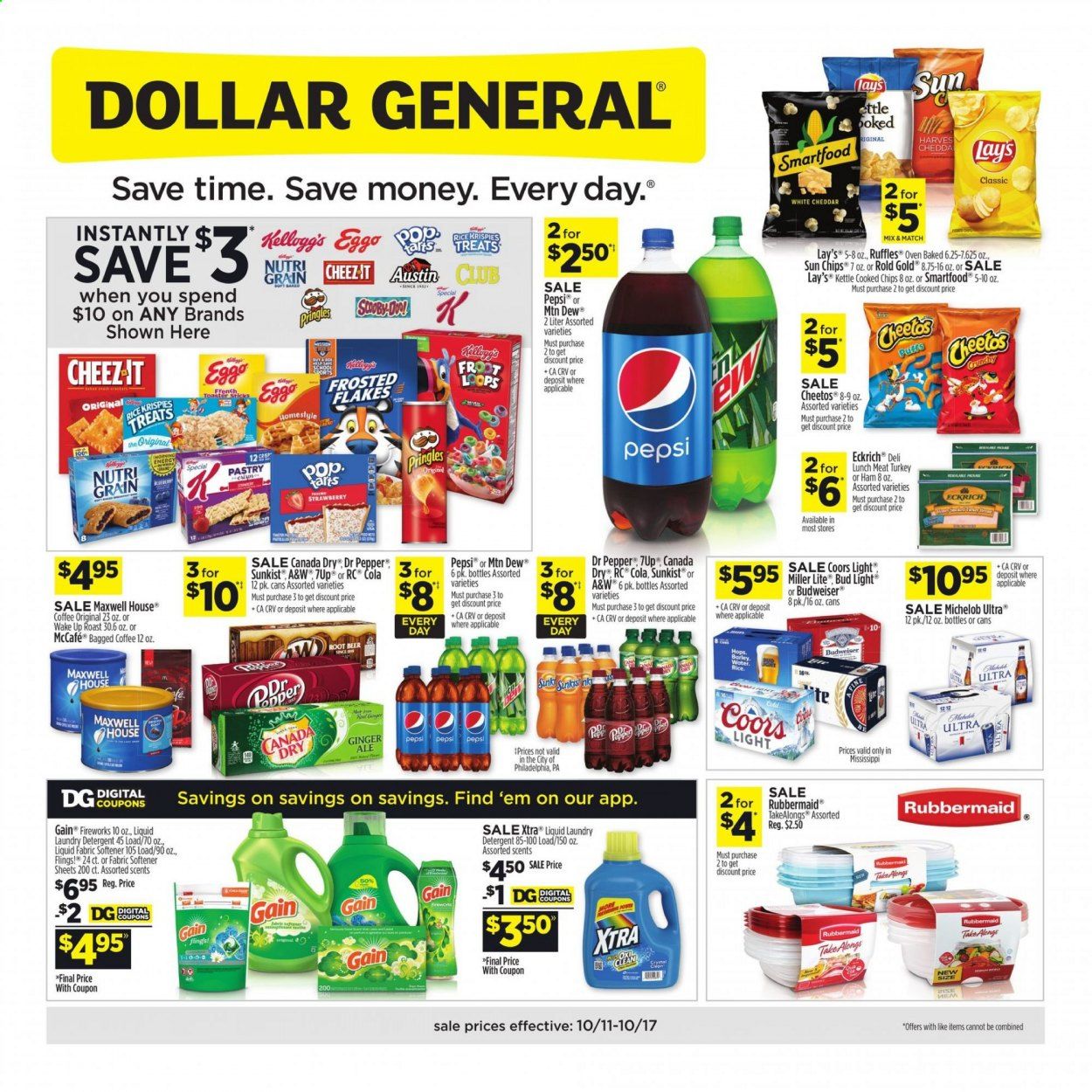 Dollar General (MS) Weekly Ad Flyer October 11 to October 17