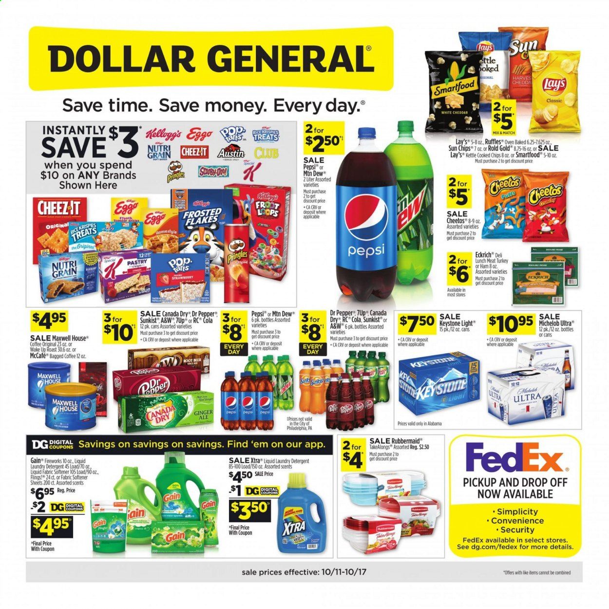 Dollar General (AL) Weekly Ad Flyer October 11 to October 17