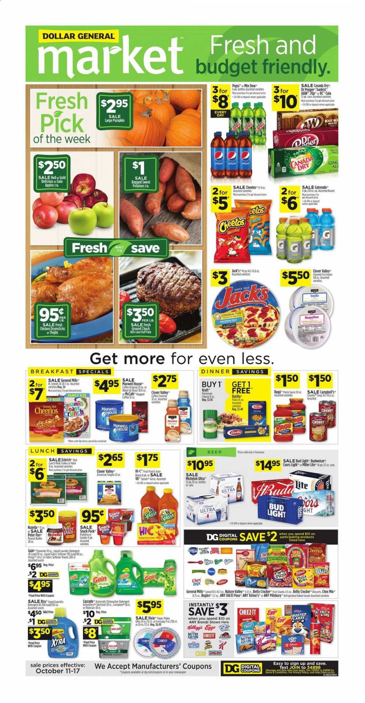 Dollar General (TN) Weekly Ad Flyer October 11 to October 17