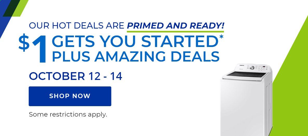 Aaron's Weekly Ad Flyer October 12 to October 14
