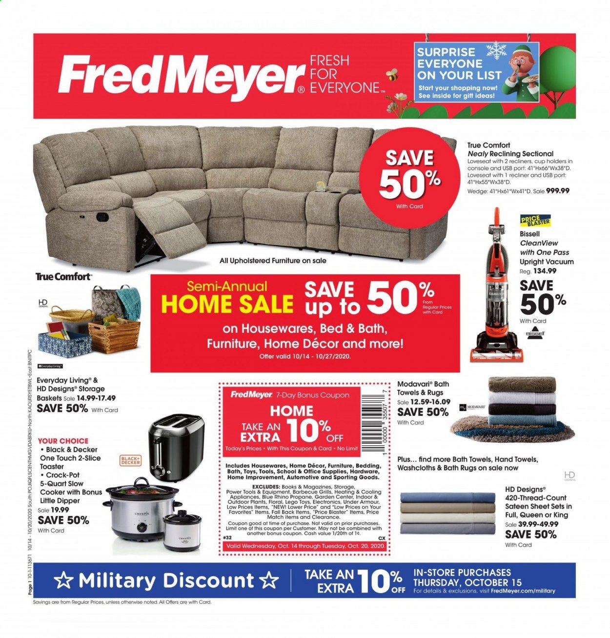 Fred Meyer (DC, DE, NJ, NY, PA, VA) Weekly Ad Flyer October 14 to October 20