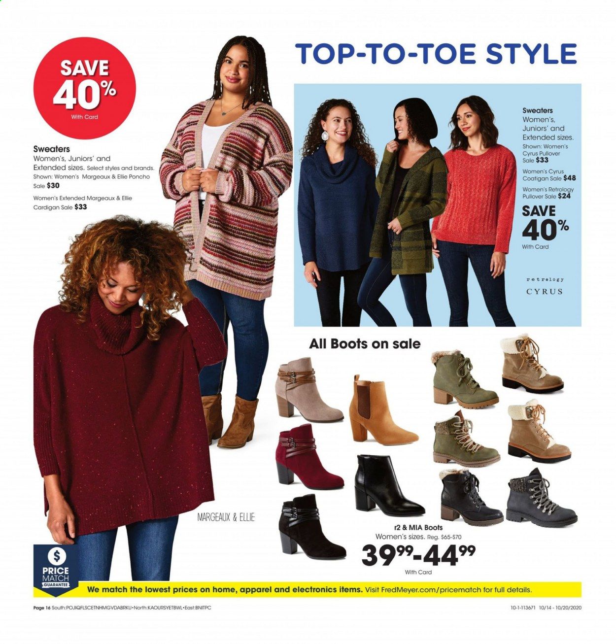 Fred Meyer (DC, DE, NJ, NY, PA, VA) Weekly Ad Flyer October 14 to October 20