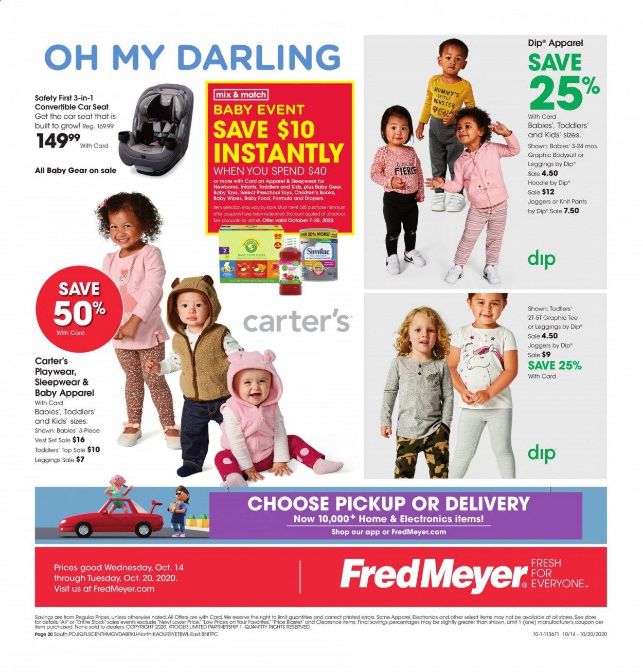 Fred Meyer (DC, DE, NJ, NY, PA, VA) Weekly Ad Flyer October 14 to October 20