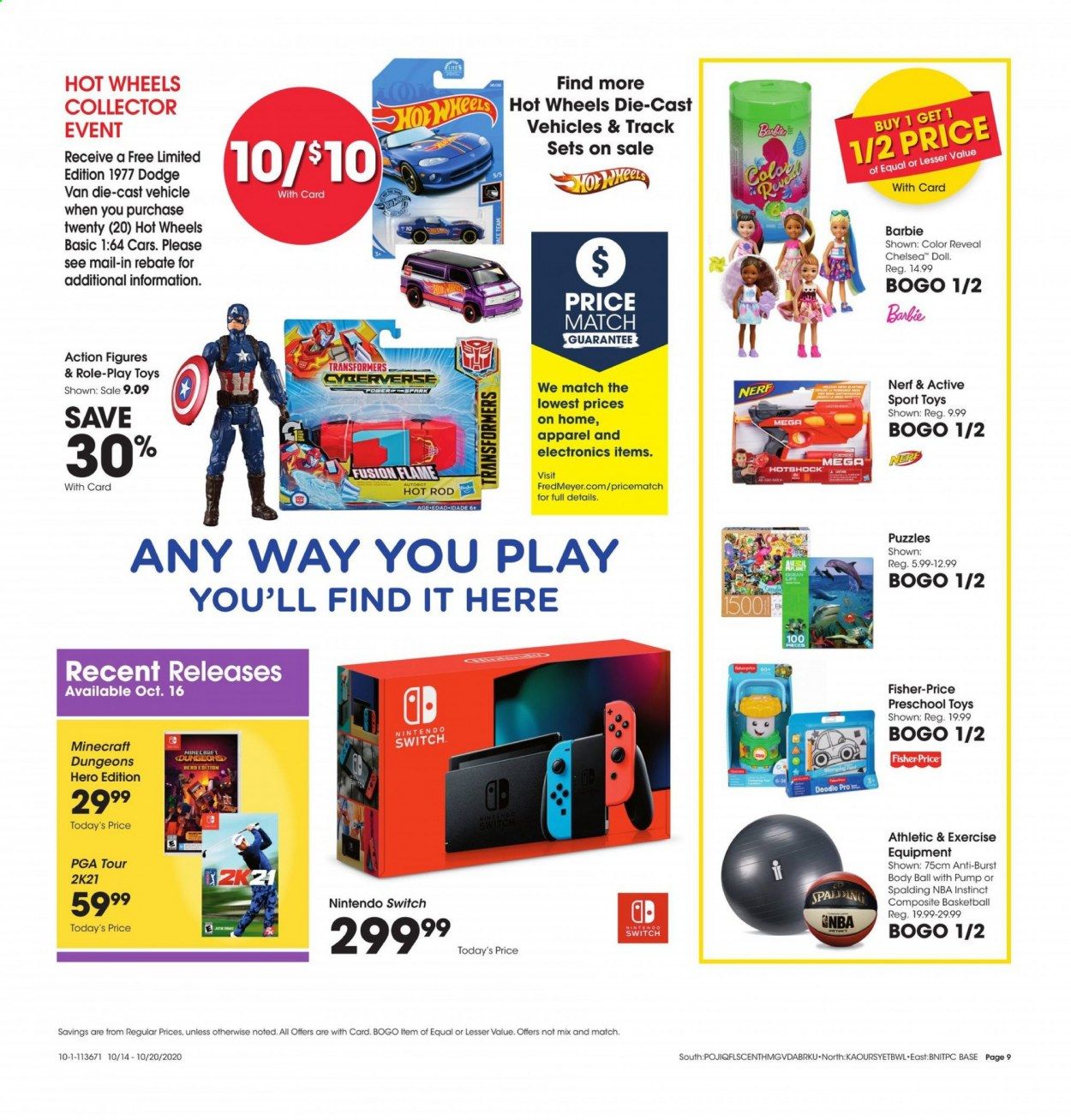 Fred Meyer (DC, DE, NJ, NY, PA, VA) Weekly Ad Flyer October 14 to October 20