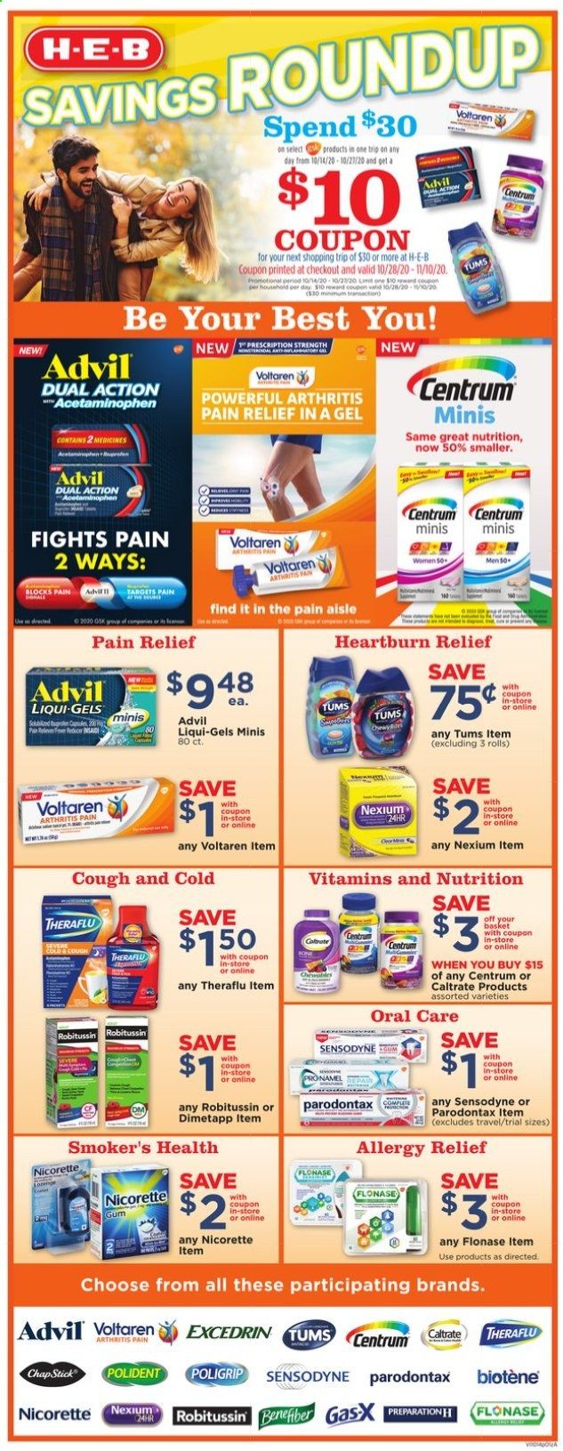 H-E-B (TX) Weekly Ad Flyer October 14 to October 20