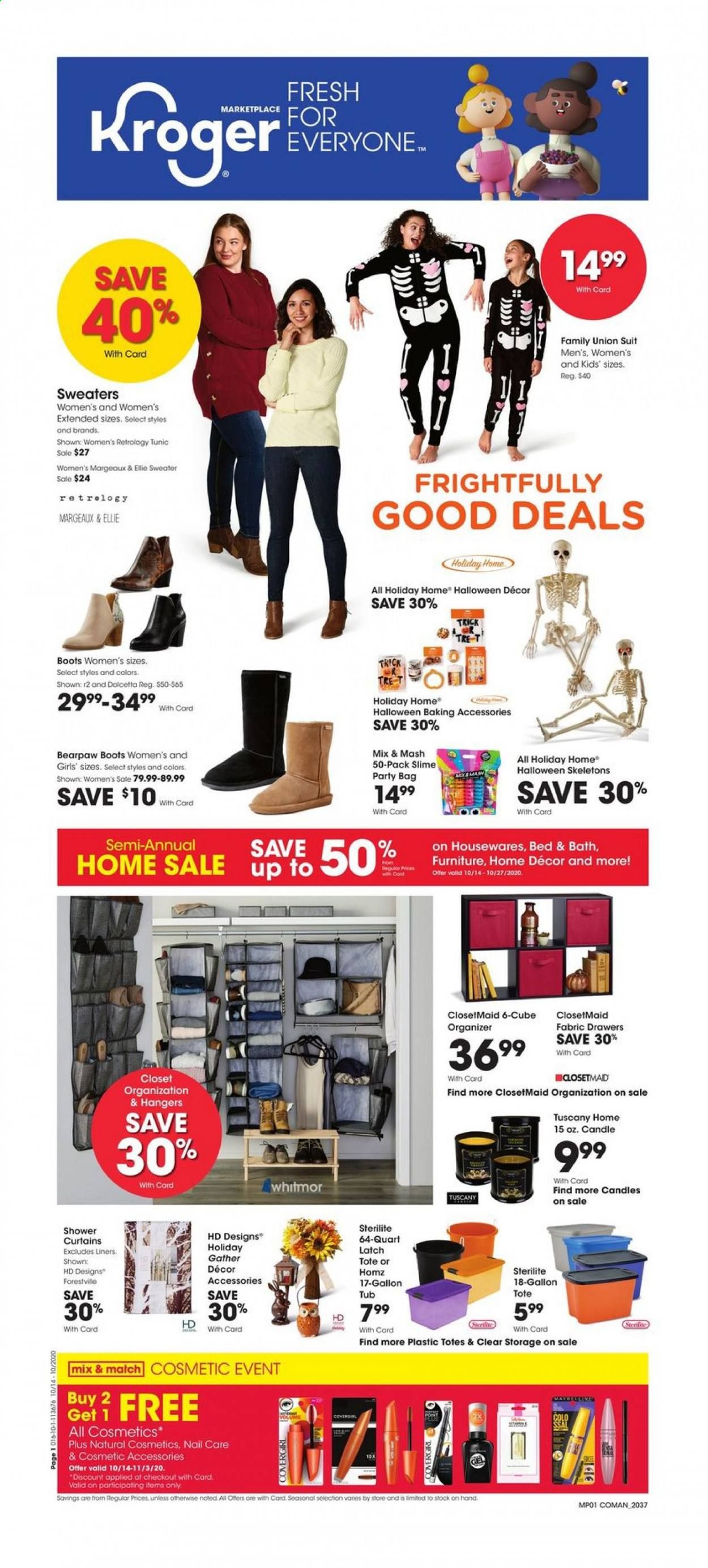Kroger (GA, IL, LA, MI, OK, SC, TN, TX, VA) Weekly Ad Flyer October 14 to October 20