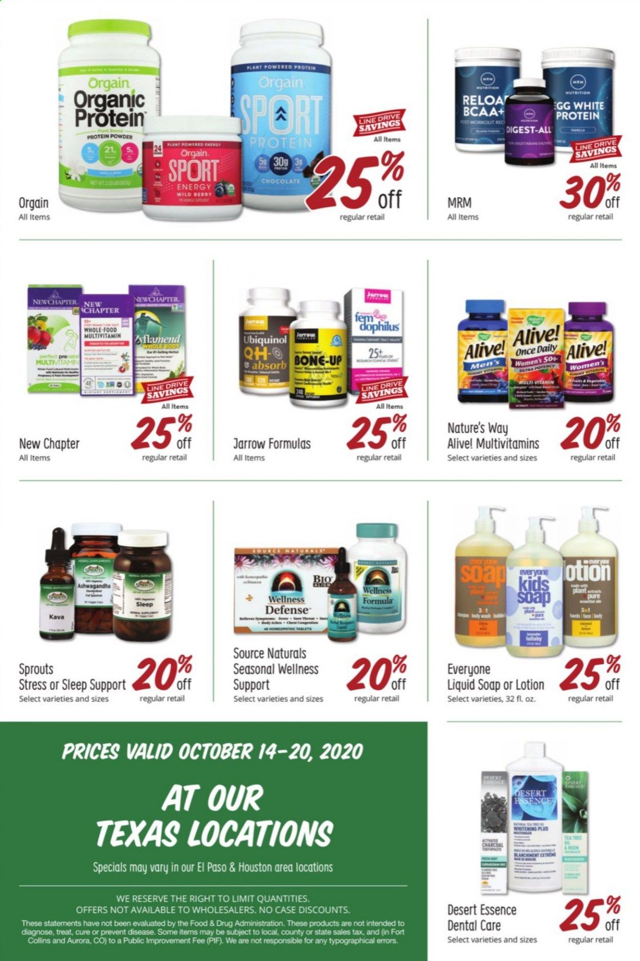 Sprouts Weekly Ad Flyer October 14 to October 20