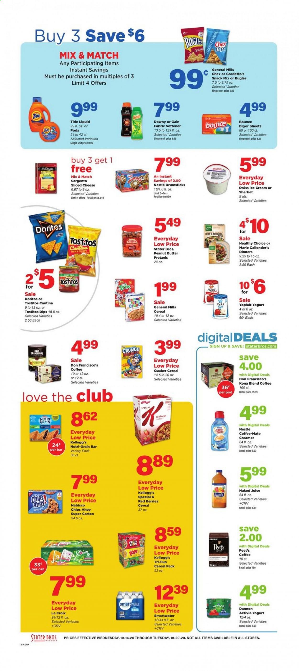 Stater Bros. Weekly Ad Flyer October 14 to October 20