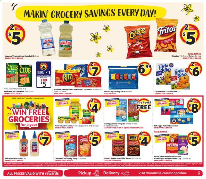 Winn Dixie (AL, FL, GA, LA, MS) Weekly Ad Flyer October 14 to October 20
